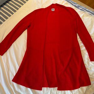 Anne Klein Monterey Red Cardigan Medium
